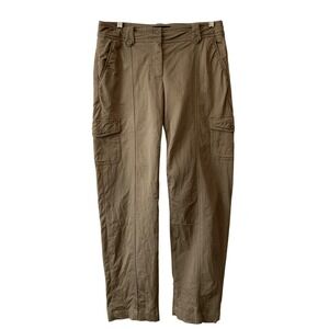 Talbots Women's‎ Slim Khaki Cargo Pants Ankle Length Comfort Waist Stretch Size